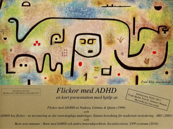 adhd hos flickor